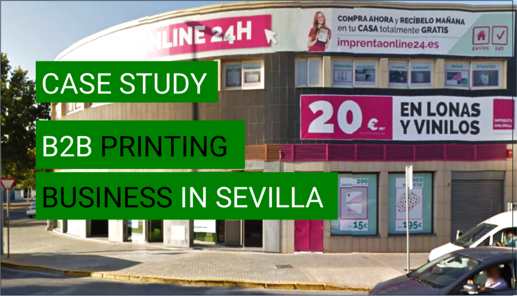 ecommerce case study B2B printing company